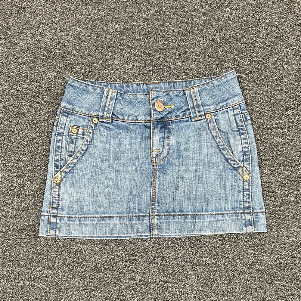 Cutest Light Blue Denim Mini Skirt